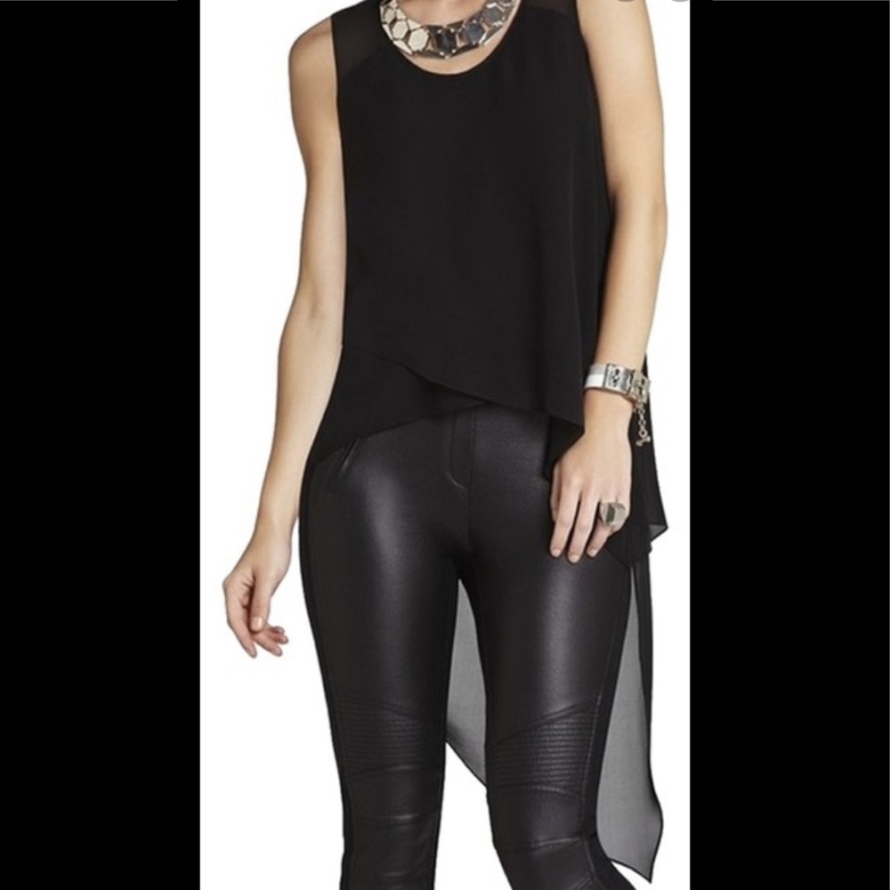 BCBGMaxAzria Mellie Asymmetrical Hem Top